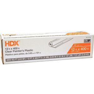 HDX 12 ft. W x 400 ft. L 0.31 mil High Density Painters Plastic Sheeting (HSHD12-400)