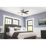 Hunter Antero 44 in. Hunter Express Indoor Matte Silver Ceiling Fan with Light Kit Included (52126)