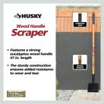 Husky 47 in. Carbon Steel Blade Ice Scraper (77153-950)