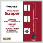 Husky 47 in. Carbon Steel Blade Ice Scraper (77153-950)