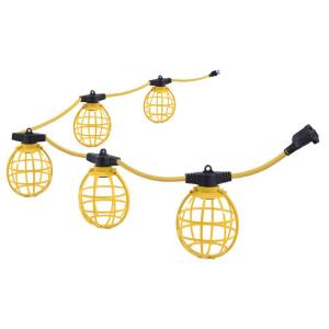 Husky 50 ft. 5-Socket String Caged Work Lights (10625-05)