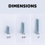 Adamax 6/32 in. Screws Wall Plate Screw Assortment (300-Pack) - APS-9