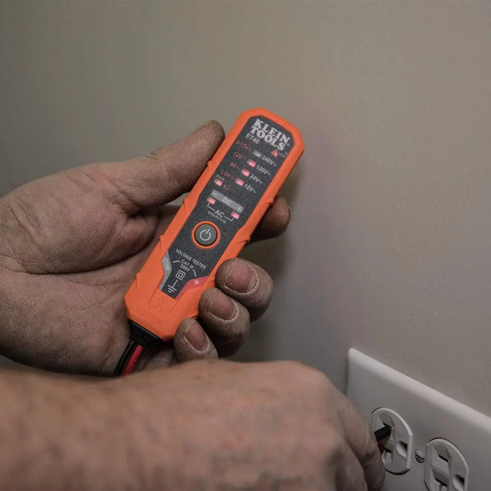 Klein Tools Electronic AC/DC Voltage Tester (ET40)