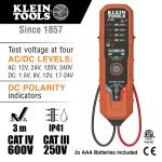 Klein Tools Electronic AC/DC Voltage Tester (ET40)