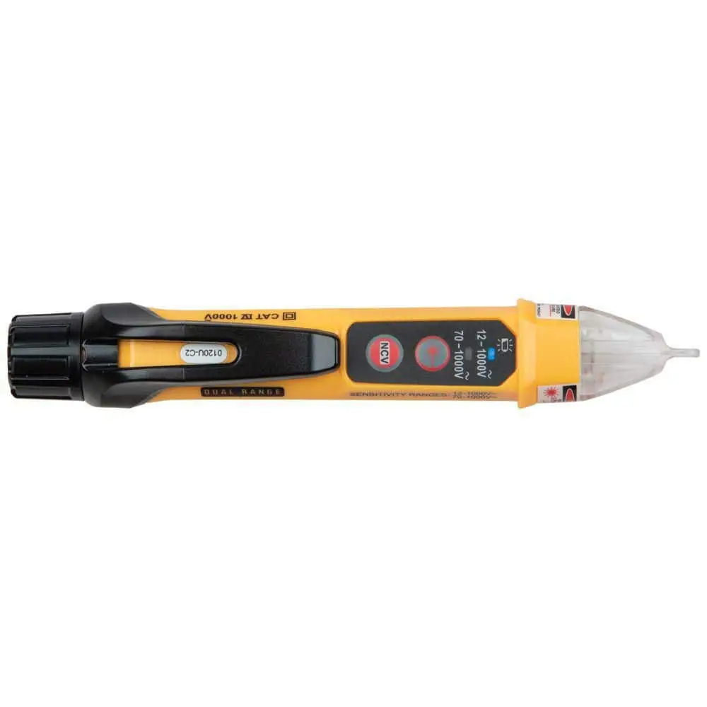 Klein Tools Dual Range Non Contact Voltage Tester with Laser Pointer 12-1000V AC (NCVT5A)