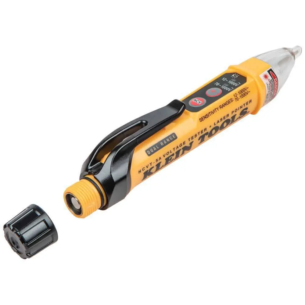 Klein Tools Dual Range Non Contact Voltage Tester with Laser Pointer 12-1000V AC (NCVT5A)