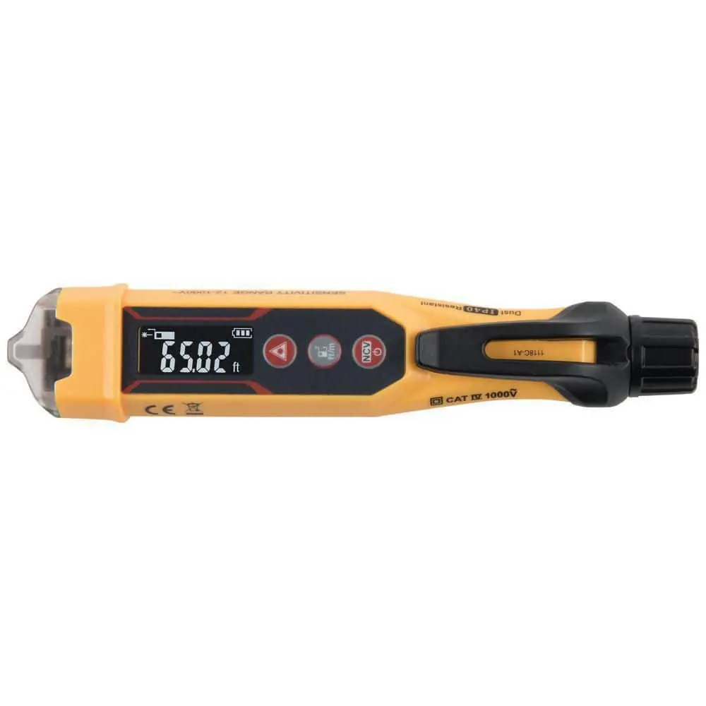 Klein Tools Non Contact Voltage Tester with Laser Distance Meter 12-1000V AC (NCVT6)