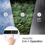 LG 14,000 BTU 115V Window Air Conditioner Cools 700 sq. ft. with Dual inverter, Remote, Wi-Fi and Dehumidifier in White (LW1522IVSM)