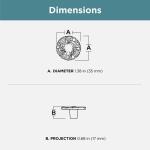 Liberty Provincial 1-3/8 in. (35 mm) Classic Antique Brass Round Cabinet Knob (P74580H-AB-C70)