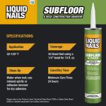 Liquid Nails Subfloor and Deck 28 oz. Tan Low VOC Construction Adhesive (LNP-902)