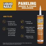 Liquid Nails 10 oz. Paneling and Molding Tan Construction Adhesive (LN-606)