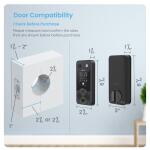 Lockly Vision 2K Video Zeno Matte Black Deadbolt Wi-Fi Doorbell Smart Lock