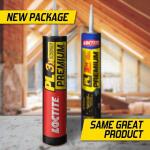 Loctite PL Premium 10 oz. Polyurethane Construction Adhesive Tan Cartridge (each) (1390595)