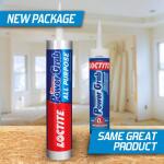 Loctite Power Grab All Purpose Instant Grab 9 oz. Latex Construction Adhesive White Cartridge (each) (2022554)