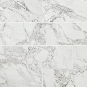 Marazzi EpicClean Milton Arabescato Marble 12 in. x 24 in. Glazed Porcelain Floor and Wall Tile (15.6 sq. ft./Case) (ML401224ECHD1P6)
