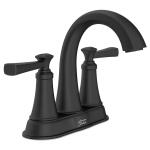 American Standard Matte Black Rumson 4 in. Centerset 2-Handle Bathroom Faucet