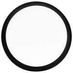 Commercial Electric 15 in. Integrated LED Matte Black Flush Mount Ceiling Light Dimmable, Selectable CCT, Indoor Use (FM15LP6WYMMBKHD)