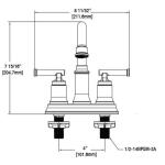 Glacier Bay Oswell 4 in. Centerset 2-Handle High-Arc Bathroom Faucet in Matte Black (HD67083W-6010H )