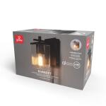 Globe Electric Barrett 1-Light Matte Black Plug-In or Hardwire Wall Sconce with USB and USB-C Port, Seeded Glass Shade (65000004)