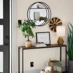 Hampton Bay Sinclair Matte Black 1-Gang Duplex Outlet Wall Plate (148DMBHB)