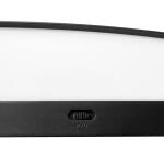 Hampton Bay Woodbury 24.6 in. 1-Light Matte Black Integrated LED Bathroom Vanity Light Bar with Frosted Acrylic Shade (IQP1301LX-07/BK)