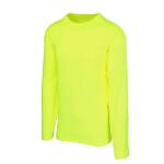 MAXIMUM SAFETY Men's Large Yellow High Visibility Polyester Long-Sleeve Safety Shirt (MX47406-LCC6)