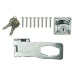 Everbilt 4-1/2 in. Chrome Key Locking Safety Hasp (13527)