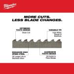 Milwaukee For M18 FUEL/Corded Compact Bandsaw 35-3/8 in. 8/10 TPI Compact Extreme Thick Metal Cutting Band Saw Blade (3-Pack)