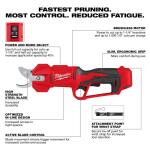Milwaukee M12 12V Cordless Brushless Pruner Shears (Tool Only) (2534-20)