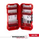 Milwaukee (40-Piece) SHOCKWAVE Impact Duty Alloy Steel Screw Driver Drill Bit Set