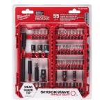 Milwaukee (55-Piece) SHOCKWAVE Impact Duty Alloy Steel Screw Driver Bit Set with PACKOUT Accessory Case