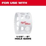 Milwaukee Quick Change Large Hole Saw Arbor W/ Pilot Drill Bit 3/8 in.