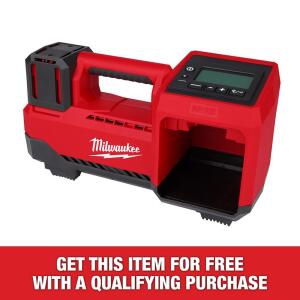 Milwaukee M18 18-Volt Lithium-Ion Cordless Electric Portable Inflator (Tool-Only) (2848-20)