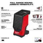 Milwaukee M18 18V Lithium-Ion Cordless Wireless Bluetooth Jobsite Speaker (Tool-Only) (2954-20)