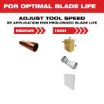 Milwaukee .Titanium Bi-Metal 1-3/8 in Universal Fit Wood and Metal Cutting Multi-Tool Oscillating Blade (1-Pack)