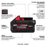 Milwaukee M18 18V Lithium-Ion REDLITHIUM FORGE XC 8.0 Ah Battery Pack (48-11-1881)