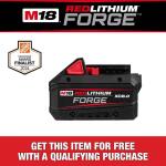 Milwaukee M18 18V Lithium-Ion REDLITHIUM FORGE XC 8.0 Ah Battery Pack (48-11-1881)