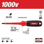 Milwaukee 1000-Volt Insulated (3-Piece) Screwdriver Set (48-22-2202)