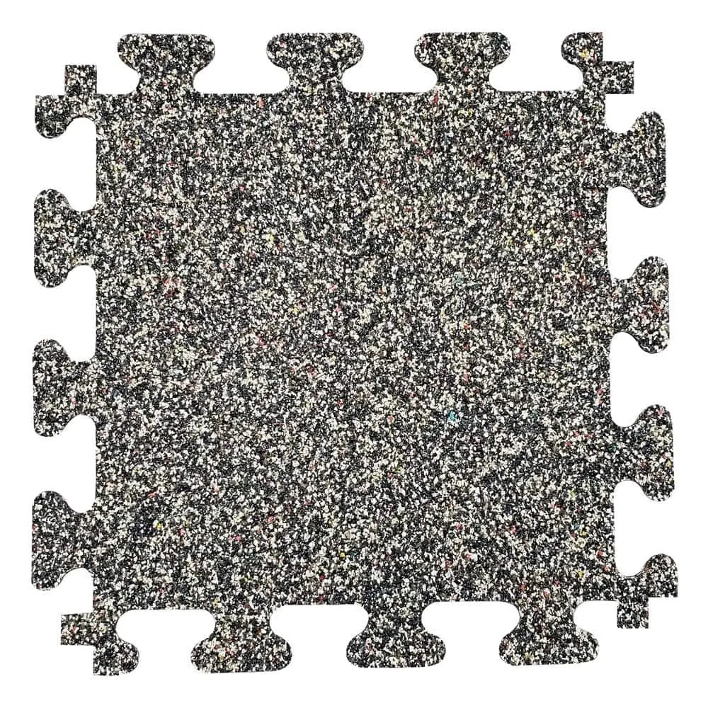 TrafficMaster 18 in. x 18 in. Rubber Gym/Exercise Flooring Tiles with Nike Grind (14.32 sq. ft.) (6-Pack) Colors will Vary (58807)