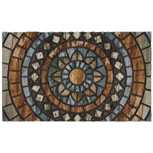 StyleWell Multi-Colored 18 in. x 30 in. Rubber Door Mat (485719)