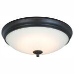 Hampton Bay Clifton 13 in. Selectable LED Flush Mount Oil Rubbed Bronze Finish (HUI8011LL-6/ORB)