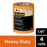 3M Scotch 1.41 in. x 60.1 yds. Heavy-Duty Grade Masking Tape (4 Rolls/Pack) (2020+-36EP4)
