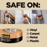 3M Scotch 1.41 in. x 60.1 yds. Heavy-Duty Grade Masking Tape (4 Rolls/Pack) (2020+-36EP4)