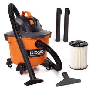 RIDGID 9 Gallon 4.25 Peak HP NXT Shop Vac Wet Dry Vacuum with General Debris Filter, Locking Hose and Accessory Attachments (HD09001)
