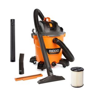 RIDGID 12 Gallon 5.0 Peak HP NXT Shop Vac Wet Dry Vacuum with General Debris Filter, Locking Hose and Accessory Attachments (HD1200)