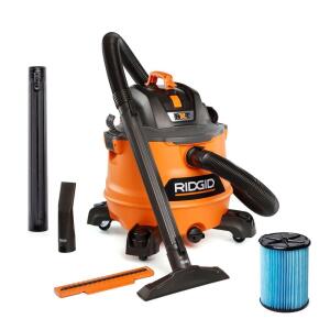 RIDGID 14 Gallon 6.0 Peak HP NXT Shop Vac Wet Dry Vacuum with Fine Dust Filter, Locking Hose and Accessory Attachments (HD1400)