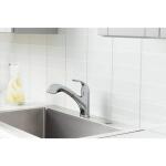 Glacier Bay Market Polished Chrome Single-Handle Kitchen Faucet with Pull-Out Sprayer (HD67737-0001)