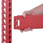 Husky 4-Tier Industrial Duty Steel Freestanding Garage Storage Shelving Unit in Red (77 in. W x 78 in. H x 24 in. D) (N2W772478W4R)