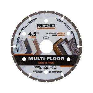 RIDGID 4.5 in. Segmented Rim Multi-Flooring Diamond Blade (HD-VBFL45)