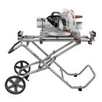 RIDGID Foldable Miter Mobile Saw Stand with Mounting Braces